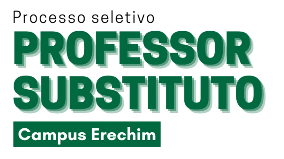 Aberto seletivo para professor substituto de Geografia Física