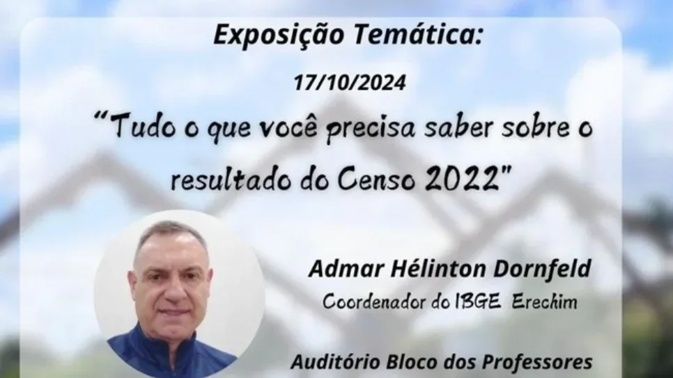 UFFS promove exposição temática sobre o Censo 2022 com a participação do IBGE