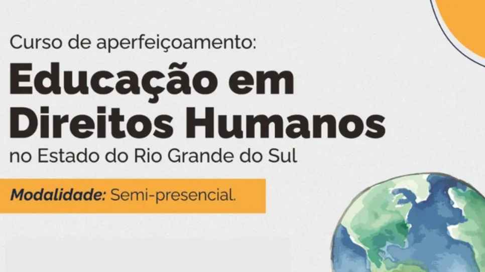 Reabertas inscrições para curso gratuito de Educação em Direitos Humanos