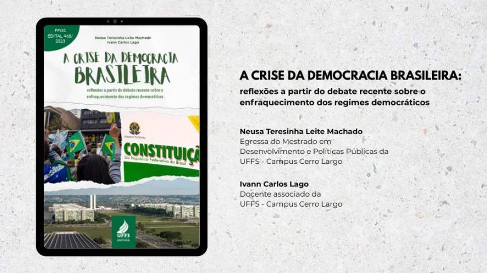 “A crise da democracia brasileira” é tema de novo livro da Editora UFFS