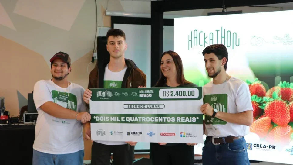 Estudantes do grupo de Horticultura da UFFS conquistam 2º lugar no Hackathon Fruit Cultura 2025