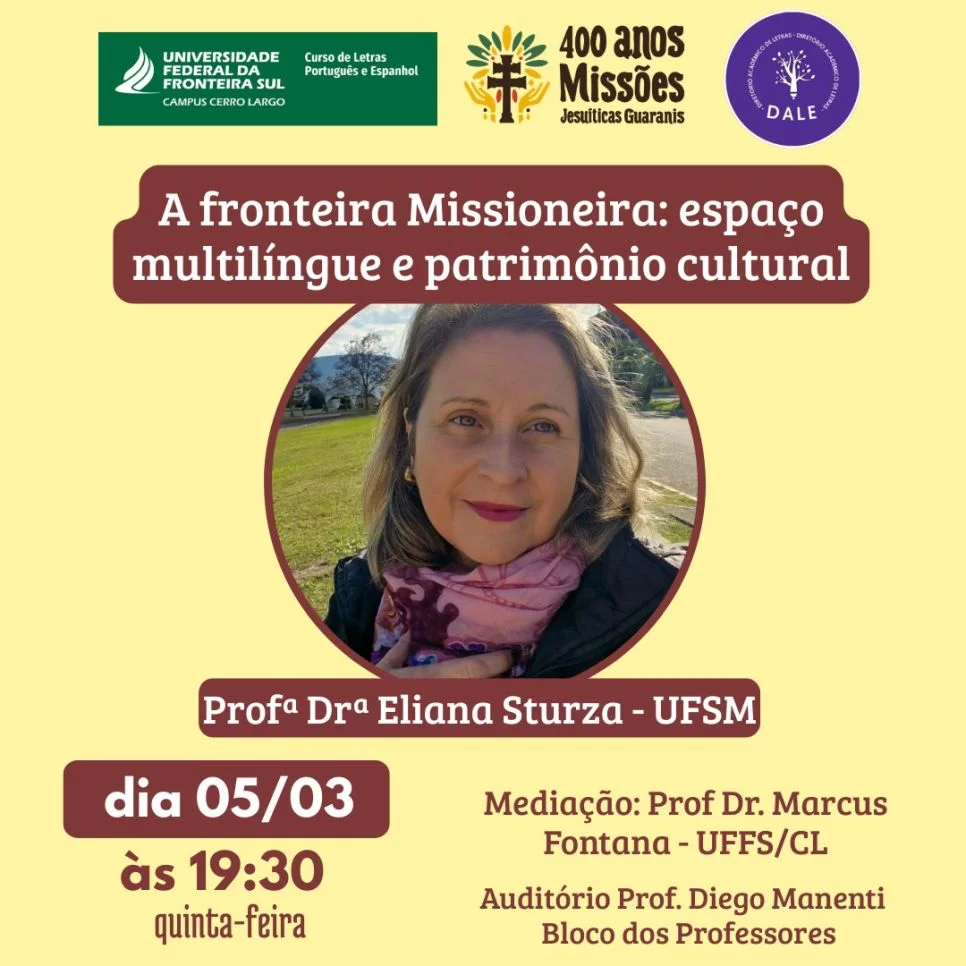 Aula Magna do Curso de Letras Português e Espanhol em celebração aos 400 Anos das Missões
