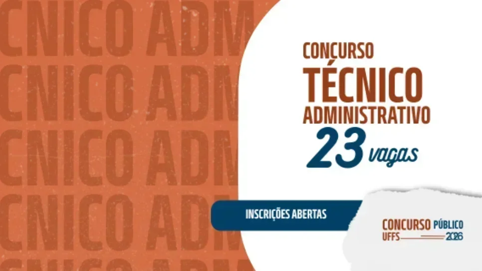UFFS abre concurso público para cargos de técnico-administrativos