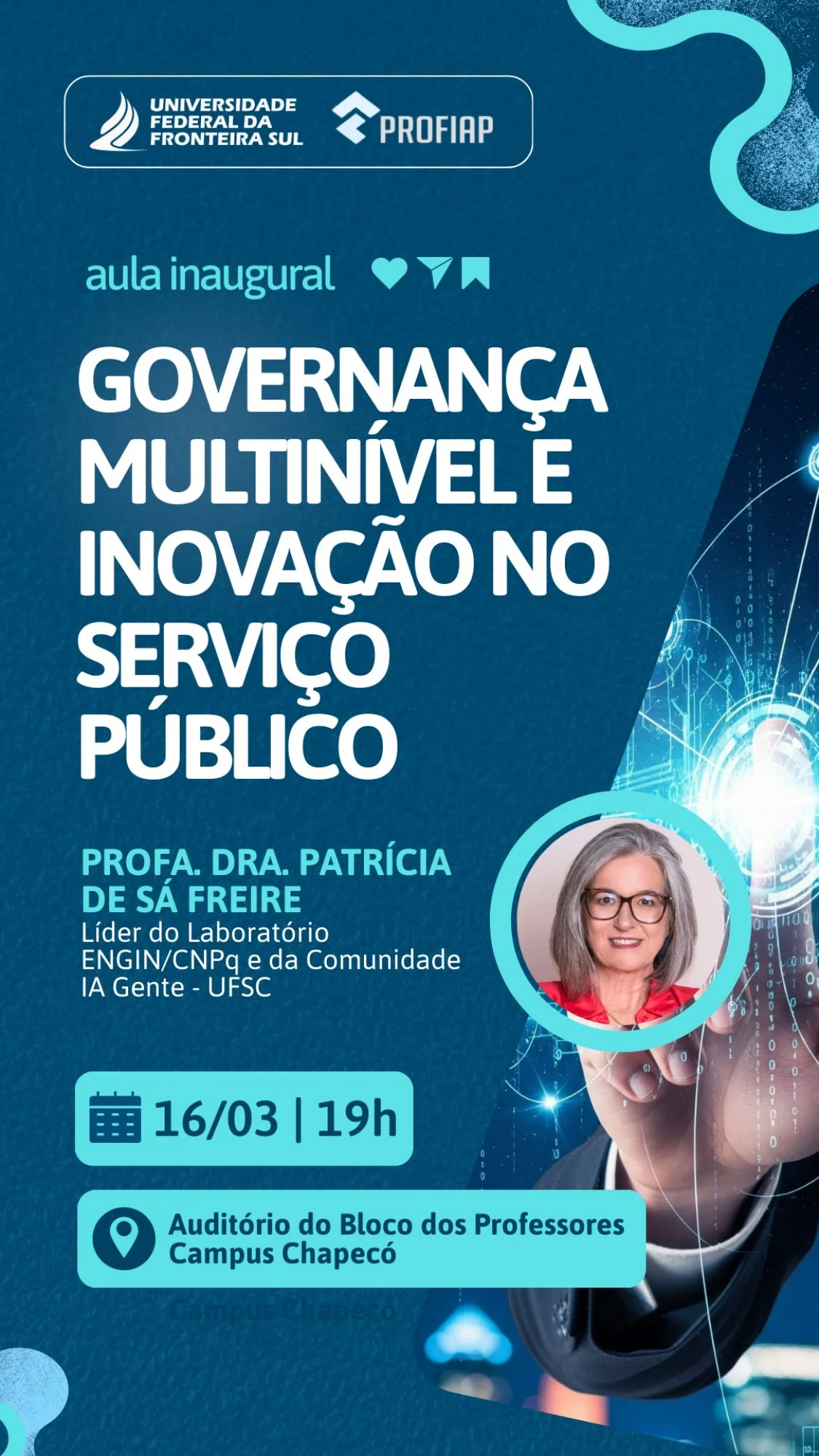 Aula Inaugural - Palestra: Governança multinível e inovação na gestão pública